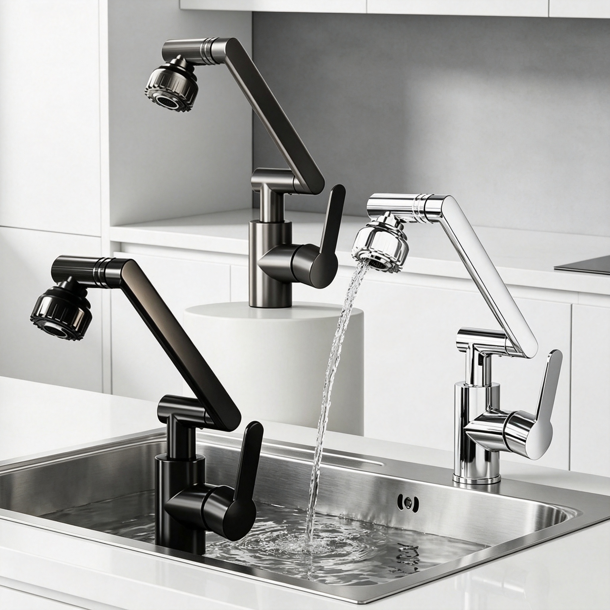 High Tech Kitchen Accessories - Universal Mechanical Style Faucet High-Quality Kitchen