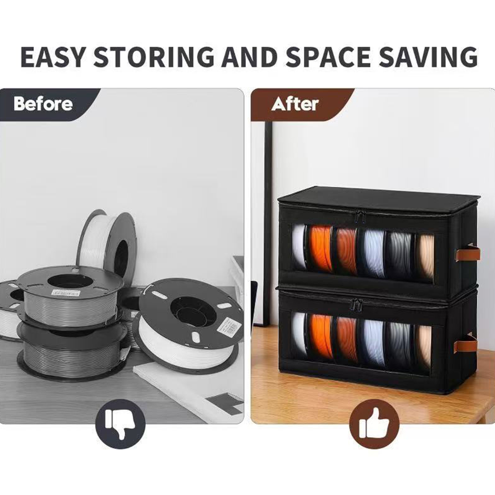 1-10X 3D Printer Filament Stor - Tech Office Accessories 评论和价格