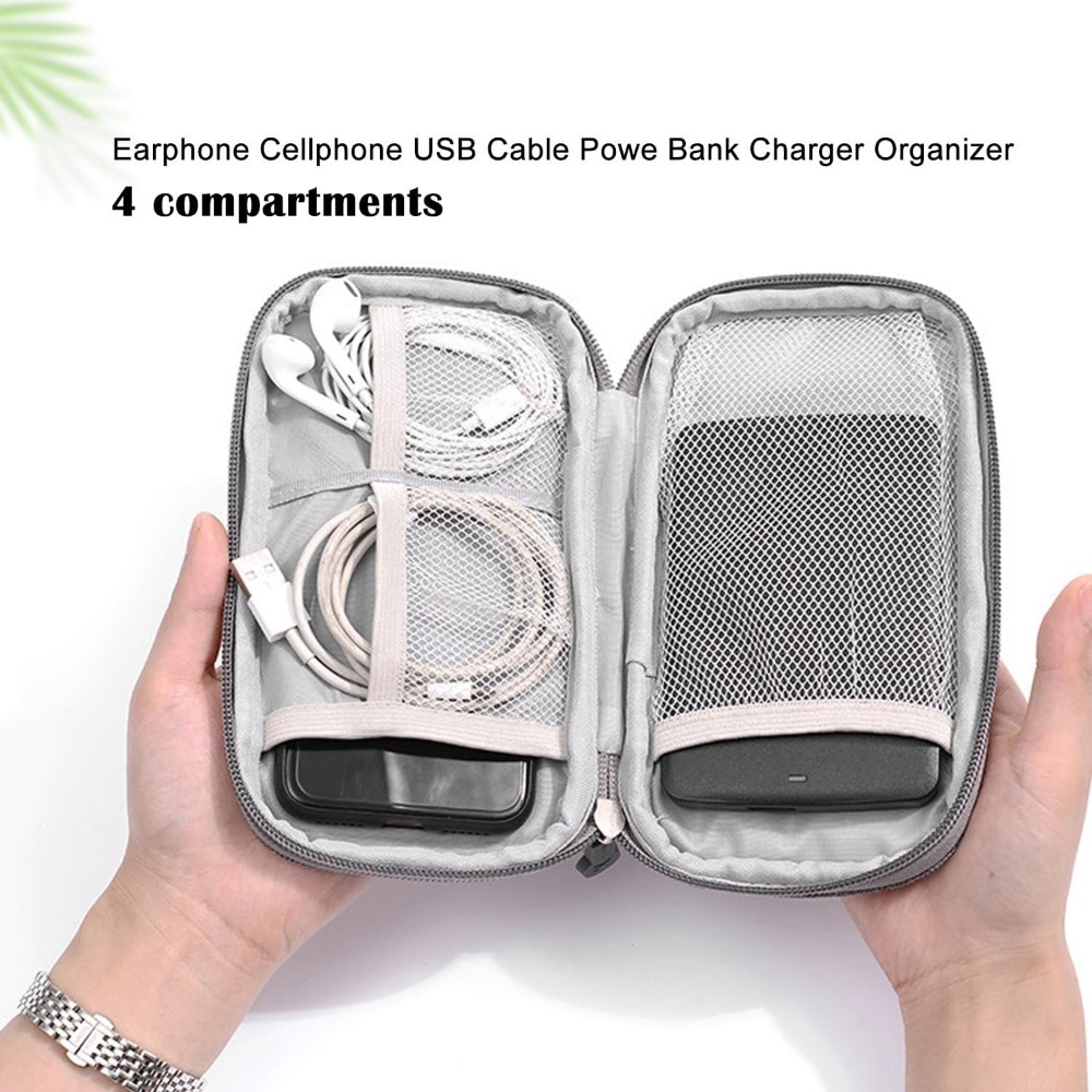 Portable Double Layer Electron - Tech Accessories Travel Case 评论和价格