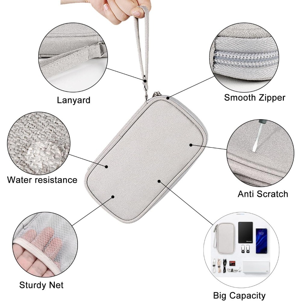Portable Double Layer Electron - Tech Accessories Travel Case 评论和价格