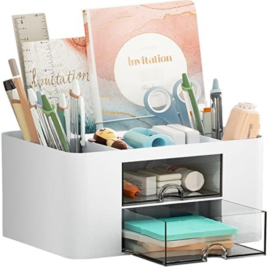 Pen Organizer with 2 Drawer, M - Tech Desktop Accessories 评论和价格