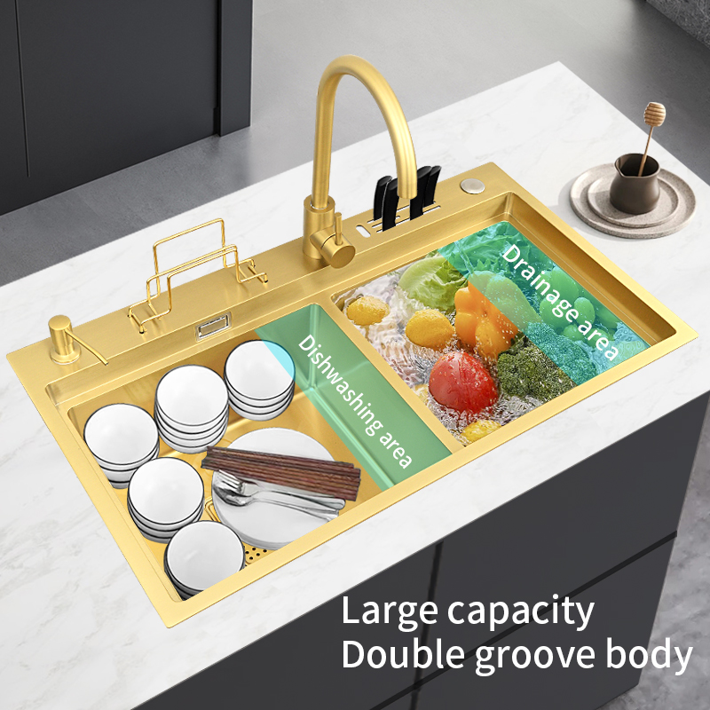 Modern Kitchen Sink With Doubl - High Tech Kitchen Accessories 评论和价格