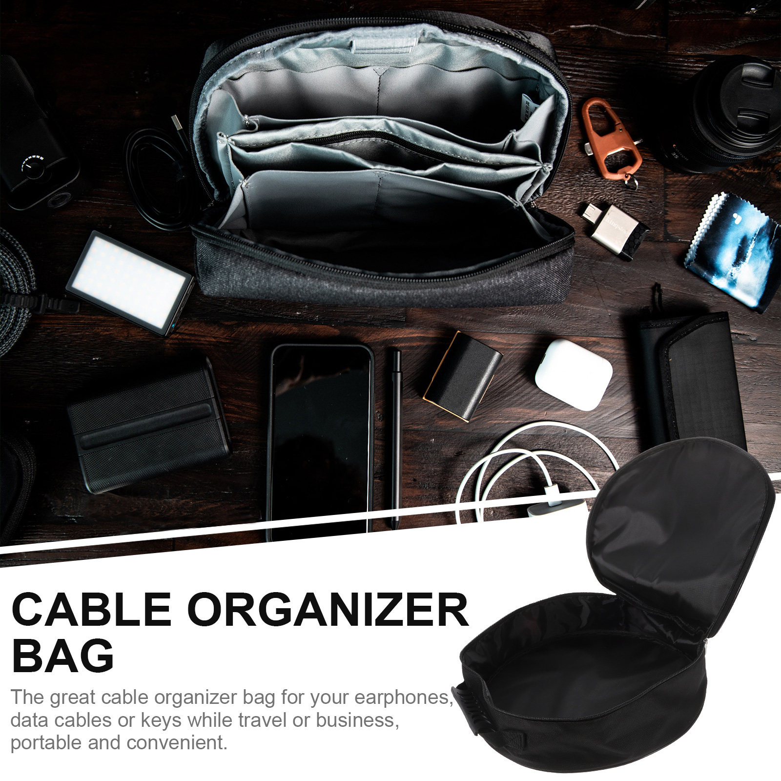 Ev Cable Storage Bag Portable  - Tech Accessories Travel Case 评论和价格
