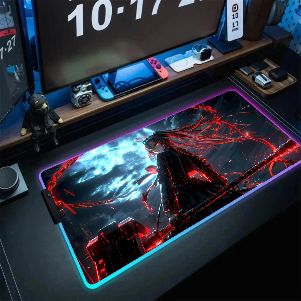 Japan Samurai Girl Mouse Pad L - Tech Desktop Accessories 评论和价格