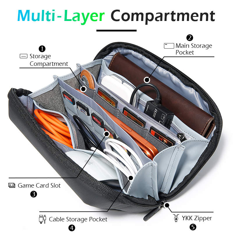 BANGE Large Capacity Travel El - Tech Accessories Case 评论和价格