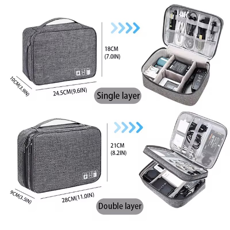 Travel Cable Storage Bag Porta - Tech Accessories Case 评论和价格
